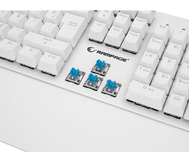 Rampage KB-R86 UMBRA Blue Switch Biała - 1500406 - zdjęcie 7
